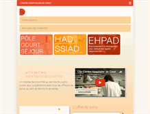 Tablet Screenshot of ch-crest.fr
